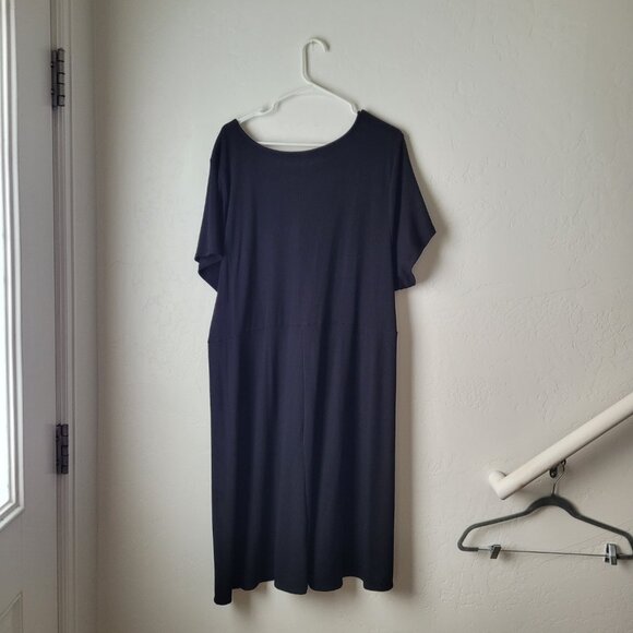 Torrid Midi Studio Knit Ruched Front Dress - Picture 7 of 8